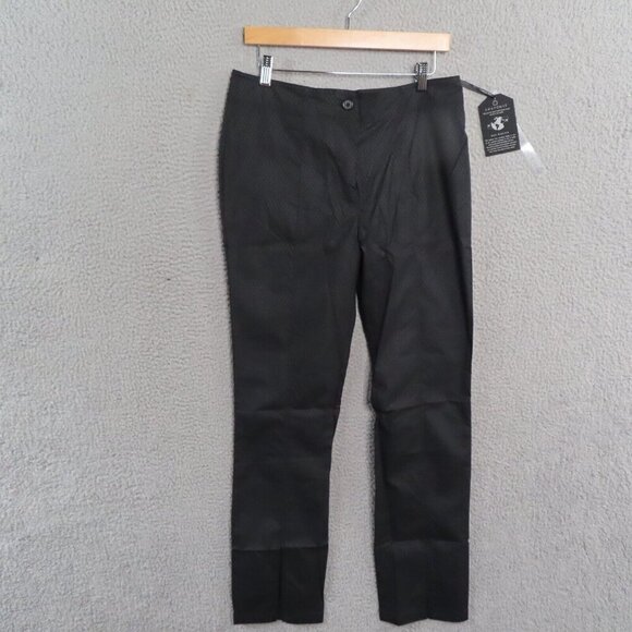 Anatomie Dominica Snake Embossed Slit Ankle Pant Large Black NEW $348 - Picture 4 of 13